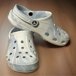 Crocs Unisex Baya Marbled Clog Blue White Multi US Men's 6 Women's 8
